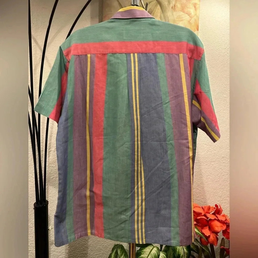 Givenchy Authentic Multicolor Stripe Button-Up Sh… - image 2